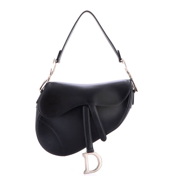 Christian Dior Saddle Handbag Leather Medium