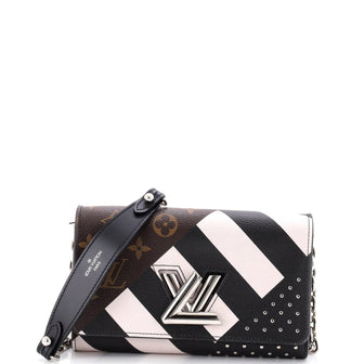 Louis Vuitton Twist Chain Wallet Limited Edition Studded Monogram Canvas