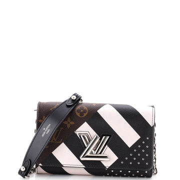 Louis Vuitton Twist Chain Wallet Limited Edition Studded Monogram Canvas