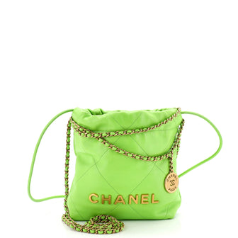 Chanel 22 Chain Hobo Quilted Calfskin Mini