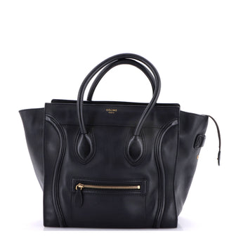 Celine Luggage Bag Smooth Leather Mini