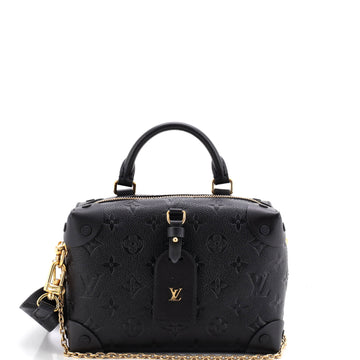 Louis Vuitton Petite Malle Souple Handbag Monogram Empreinte Leather