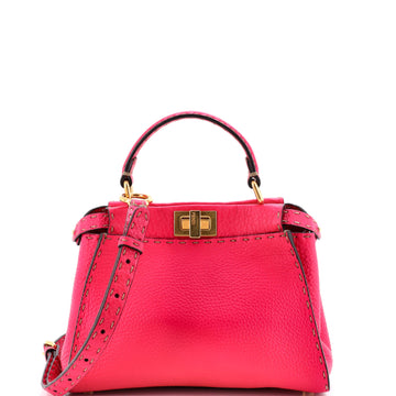 Fendi Selleria Peekaboo Bag Leather Mini