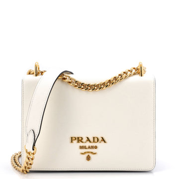 Prada Chain Flap Bag Saffiano Leather Small