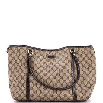 Gucci Joy Tote GG Coated Canvas with Leather Medium