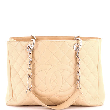Chanel Grand Shopping Tote Quilted Caviar