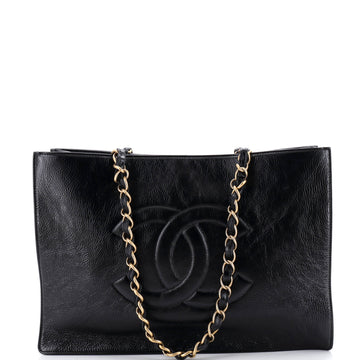 Chanel Timeless CC Chain Shopping Tote Shiny Aged Calfskin Large