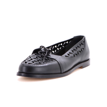 Manolo Blahnik Women's Delirium Loafers Laser Cut Leather