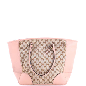Gucci Bree Tote GG Canvas with Leather Medium