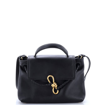 Bottega Veneta Ciao Ciao Top Handle Bag Leather with Intrecciato Detail Small