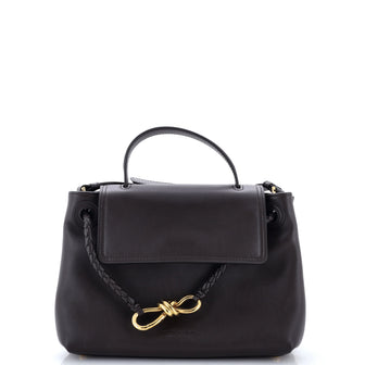 Bottega Veneta Ciao Ciao Top Handle Bag Leather with Intrecciato Detail Small