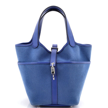 Hermes Cargo Picotin Lock Bag Canvas and Swift PM