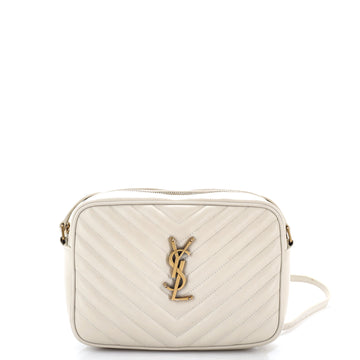 Saint Laurent Lou Camera Bag Matelasse Chevron Patent Small