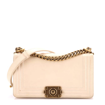 Chanel Reverso Boy Flap Bag Glazed Calfskin Old Medium