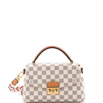 Louis Vuitton Croisette Handbag Damier with Braided Detail