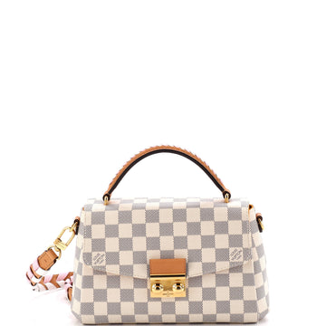 Louis Vuitton Croisette Handbag Damier with Braided Detail