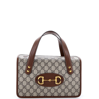 Gucci Horsebit 1955 Boston Bag GG Coated Canvas Small