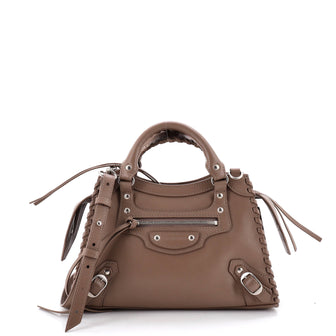 Balenciaga Neo Classic City Bag Leather with Whipstitch Detail XS