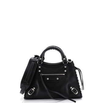 Balenciaga Neo Classic City Bag Leather with Whipstitch Detail XS