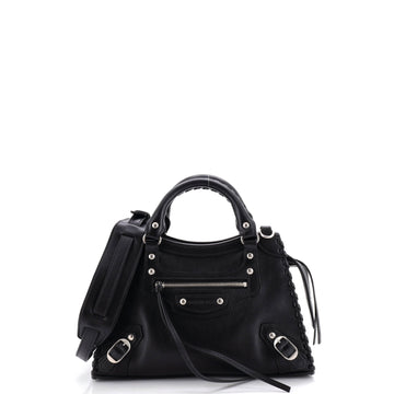 Balenciaga Neo Classic City Bag Leather with Whipstitch Detail XS