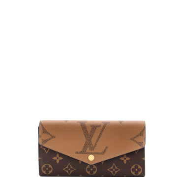Louis Vuitton Sarah Wallet NM Reverse Monogram Giant and Monogram Canvas