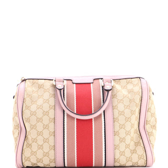 Gucci Vintage Web Boston Bag GG Canvas Medium