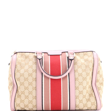 Gucci Vintage Web Boston Bag GG Canvas Medium