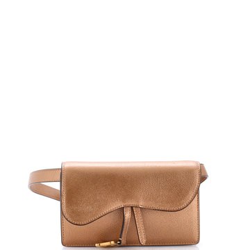 Christian Dior Saddle Rectangular Belt Bag Leather