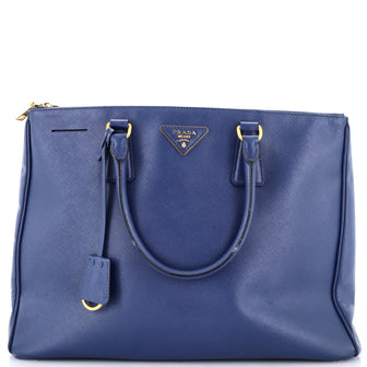 Prada Double Zip Lux Tote Saffiano Leather Large