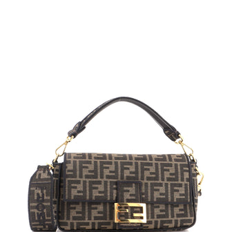 Fendi Baguette NM Bag Zucca Canvas Medium