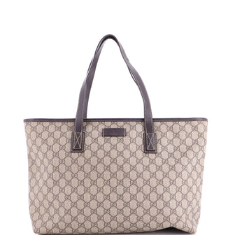 Gucci Plus Tote GG Coated Canvas with Leather Medium