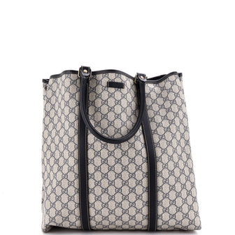 Gucci Joy Tote GG Coated Canvas with Leather Large