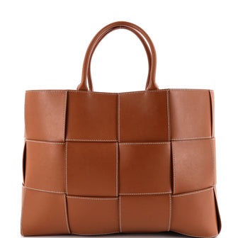 Bottega Veneta Arco Tote Maxi Intrecciato Leather Large