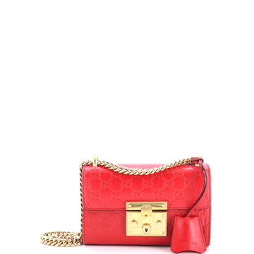 Gucci Padlock Shoulder Bag Guccissima Leather Small