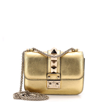 Valentino Garavani Glam Lock Shoulder Bag Leather Mini