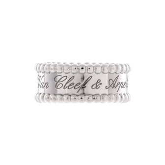 Van Cleef & Arpels Perlee Signature Ring 18K White Gold