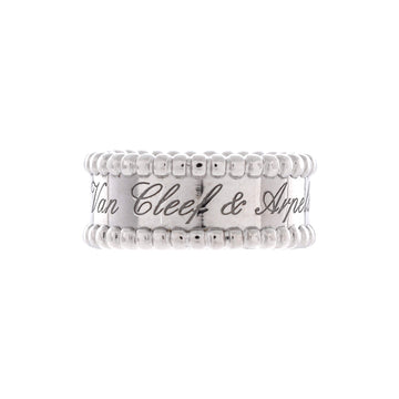 Van Cleef & Arpels Perlee Signature Ring 18K White Gold
