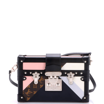 Louis Vuitton Petite Malle Handbag Patchwork Leather