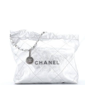 Chanel 22 Chain Hobo Quilted Calfskin Small