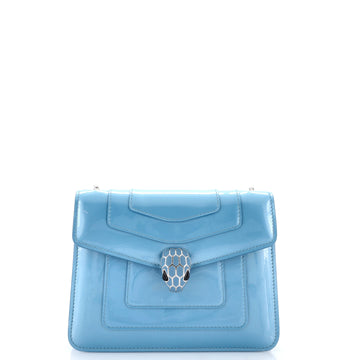 Bvlgari Serpenti Forever Square Shoulder Bag Patent Small