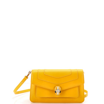 Bvlgari Serpenti Forever East West Shoulder Bag Leather Small
