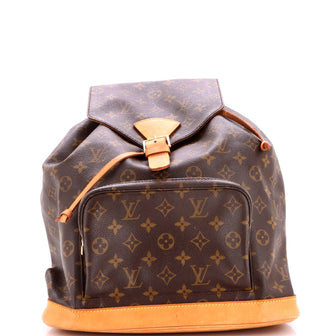 Louis Vuitton Vintage Montsouris Backpack Monogram Canvas GM