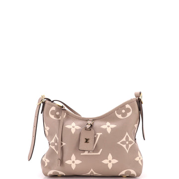 Louis Vuitton CarryAll Hobo Bicolor Monogram Empreinte Giant PM