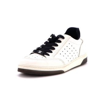 Chanel Women's Logo Low-Top Sneakers Leather