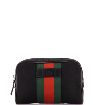 Gucci Slim Web Belt Bag Canvas