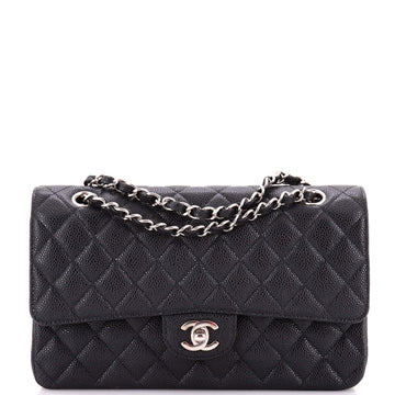 Chanel Classic Double Flap Bag Quilted Caviar Medium