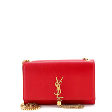 Saint Laurent Classic Monogram Tassel Crossbody Bag Leather Medium