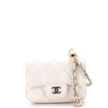 Chanel Classic Flap Chain Belt Bag Quilted Caviar Mini