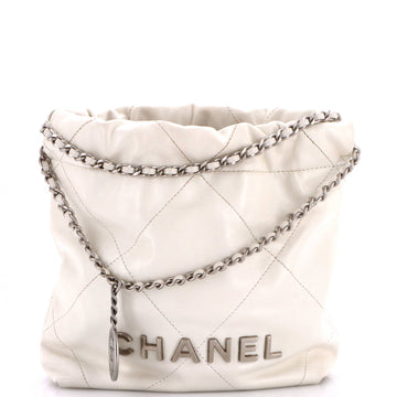 Chanel 22 Chain Hobo Quilted Calfskin Mini