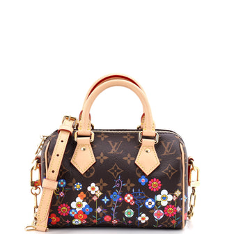 Louis Vuitton x Takashi Murakami Speedy Bandouliere Bag Flowers Monogram Canvas 20